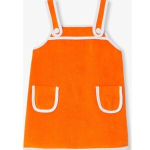 Jacadi Paris Baby Girl French Terry Dress, Bright Orange 12M